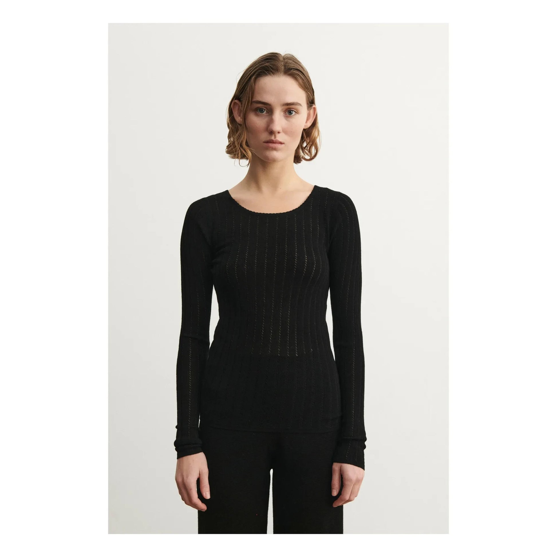 FUB - Pointelle Merino Wool Underpants - Women's Collection | Black