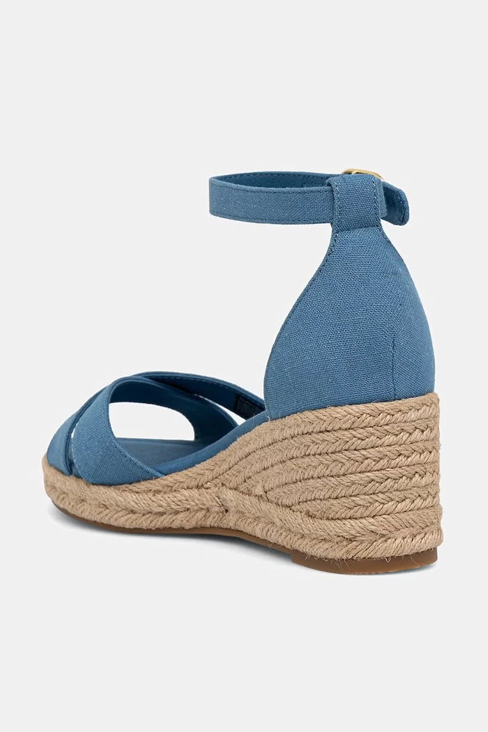 Tommy Hilfiger MID WEDGE ESPAD X CROSS Dolgu Topuk Sandalet