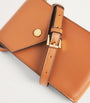 Tan Leather Phone Pouch Cross-Body Bag