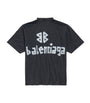 Balenciaga Cotton Oversized Tape Logo T-Shirt