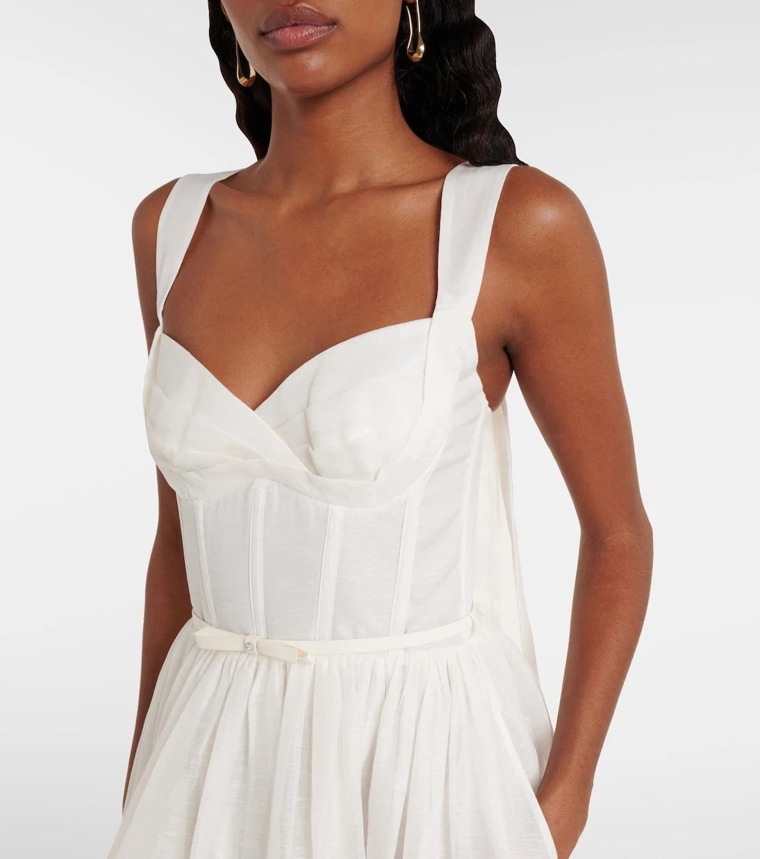 Zimmermann - Dawning linen and silk midi dress