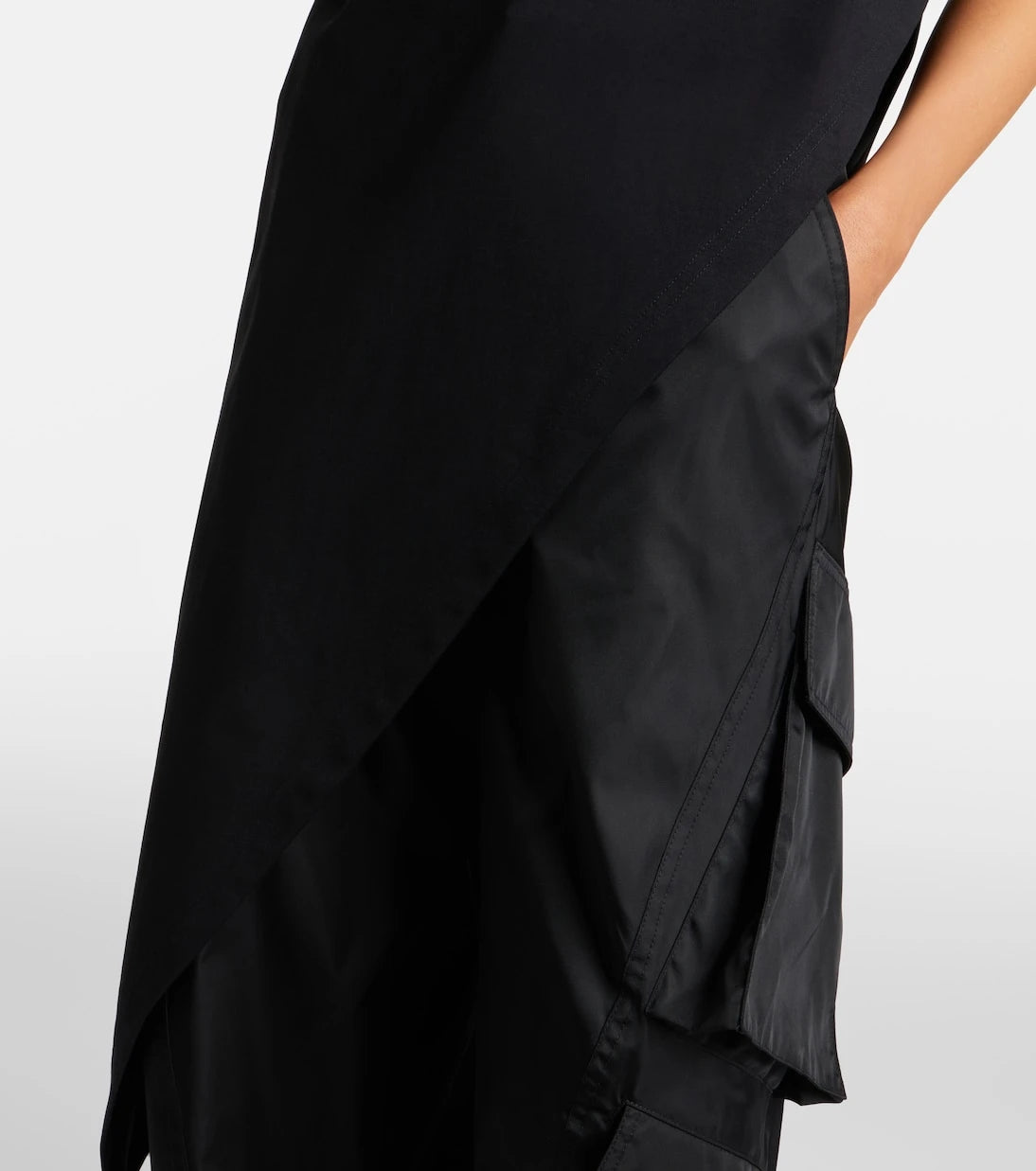 Alaïa - Asymmetric cotton jersey T-shirt
