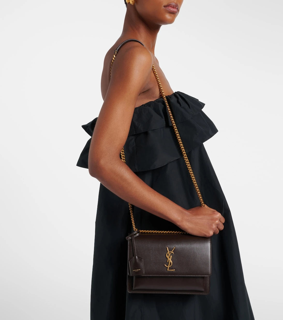 Saint Laurent - Cassandre leather shoulder bag