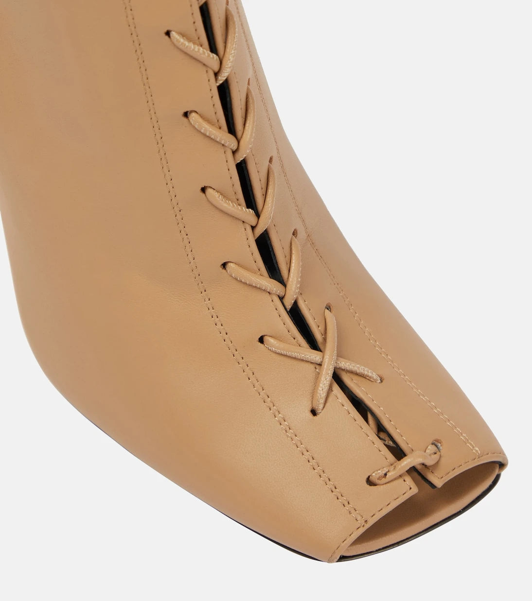 Victoria Beckham - Reece lace-up leather ankle boots