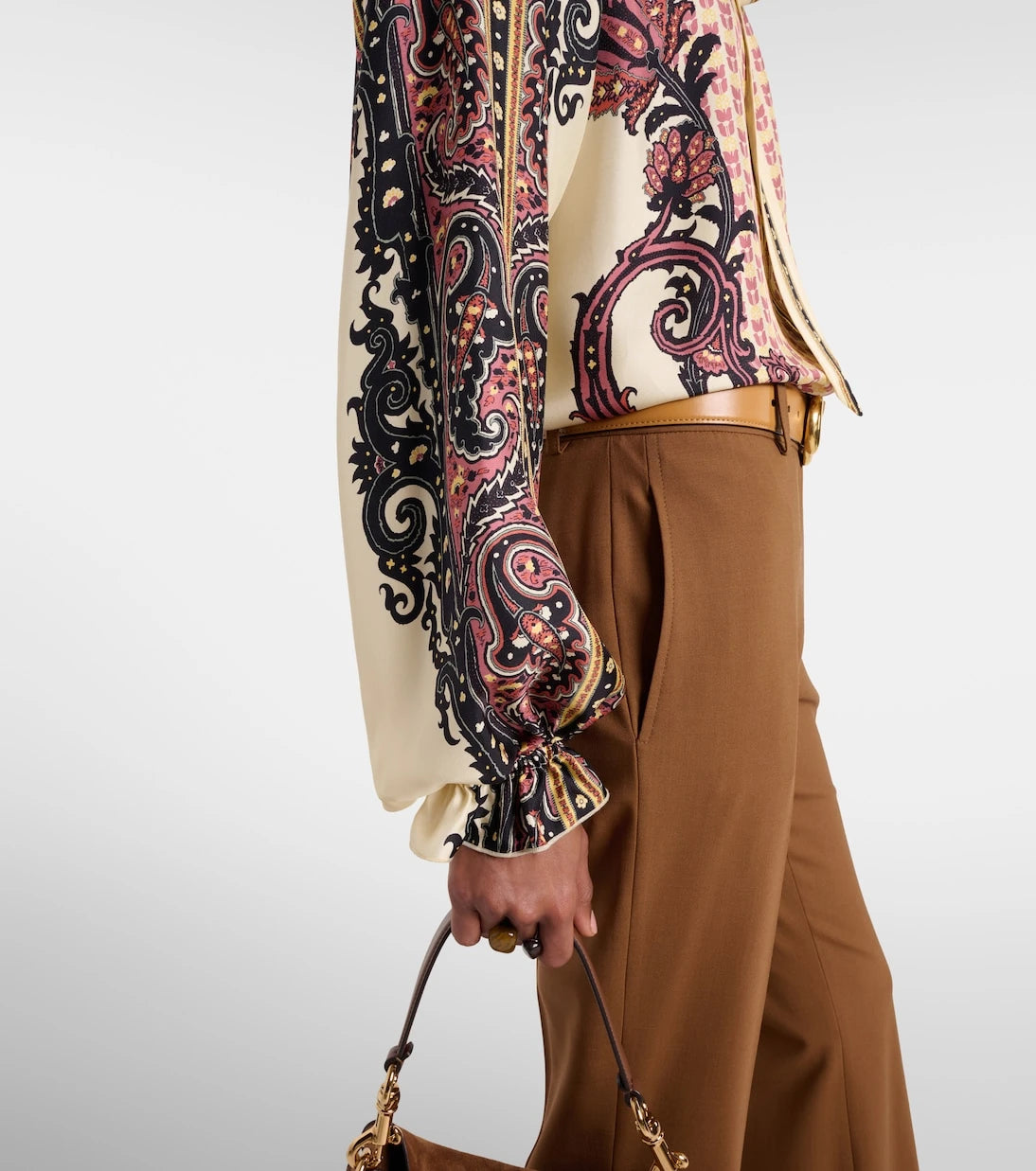 Etro - Printed silk twill blouse