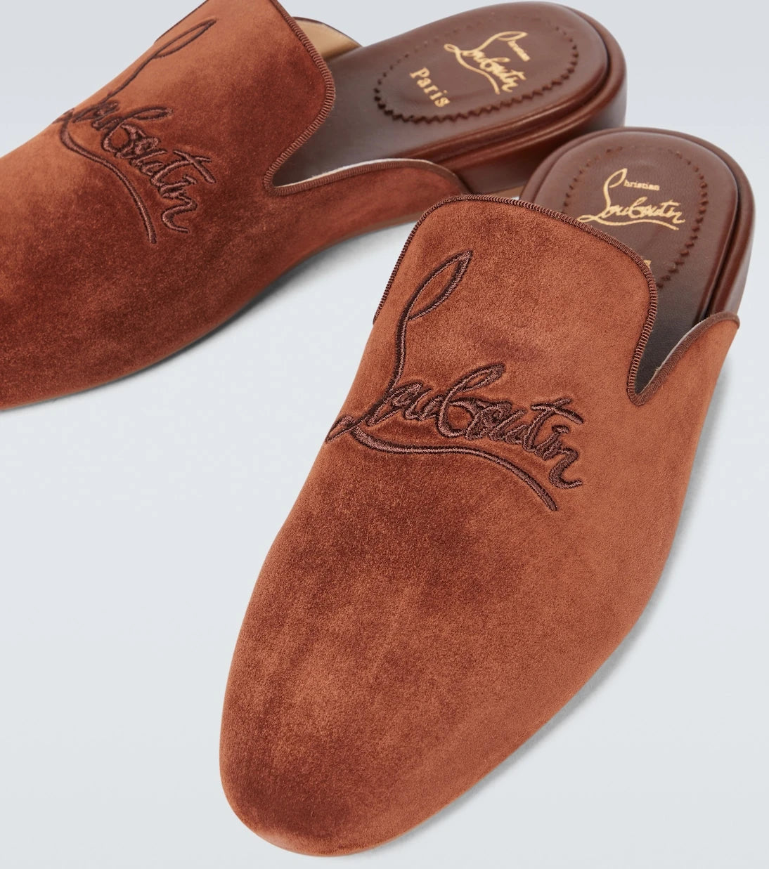 Christian Louboutin - Navy Coolito Flat mules