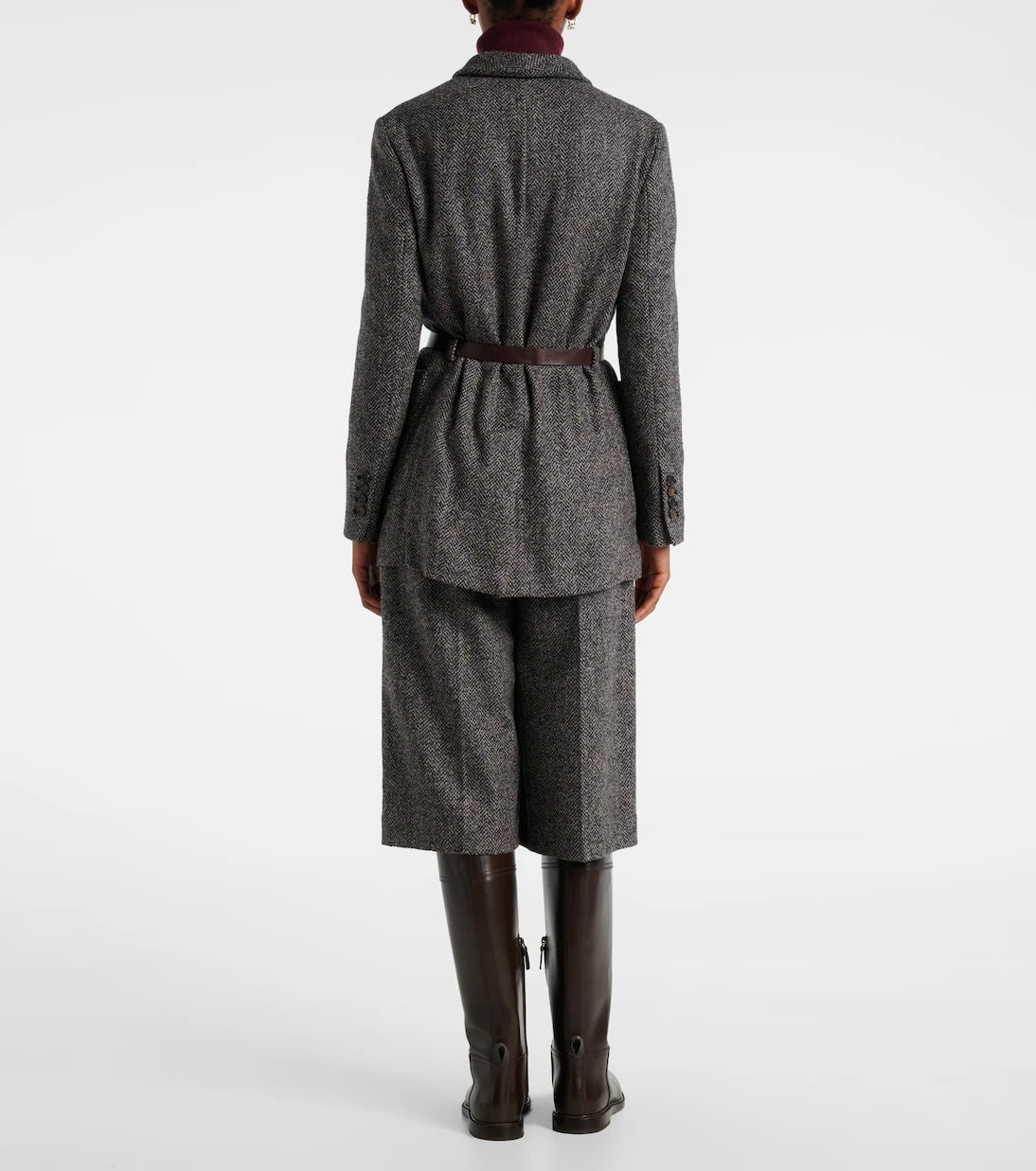 Brunello Cucinelli - Herringbone Monili wool-blend tweed blazer