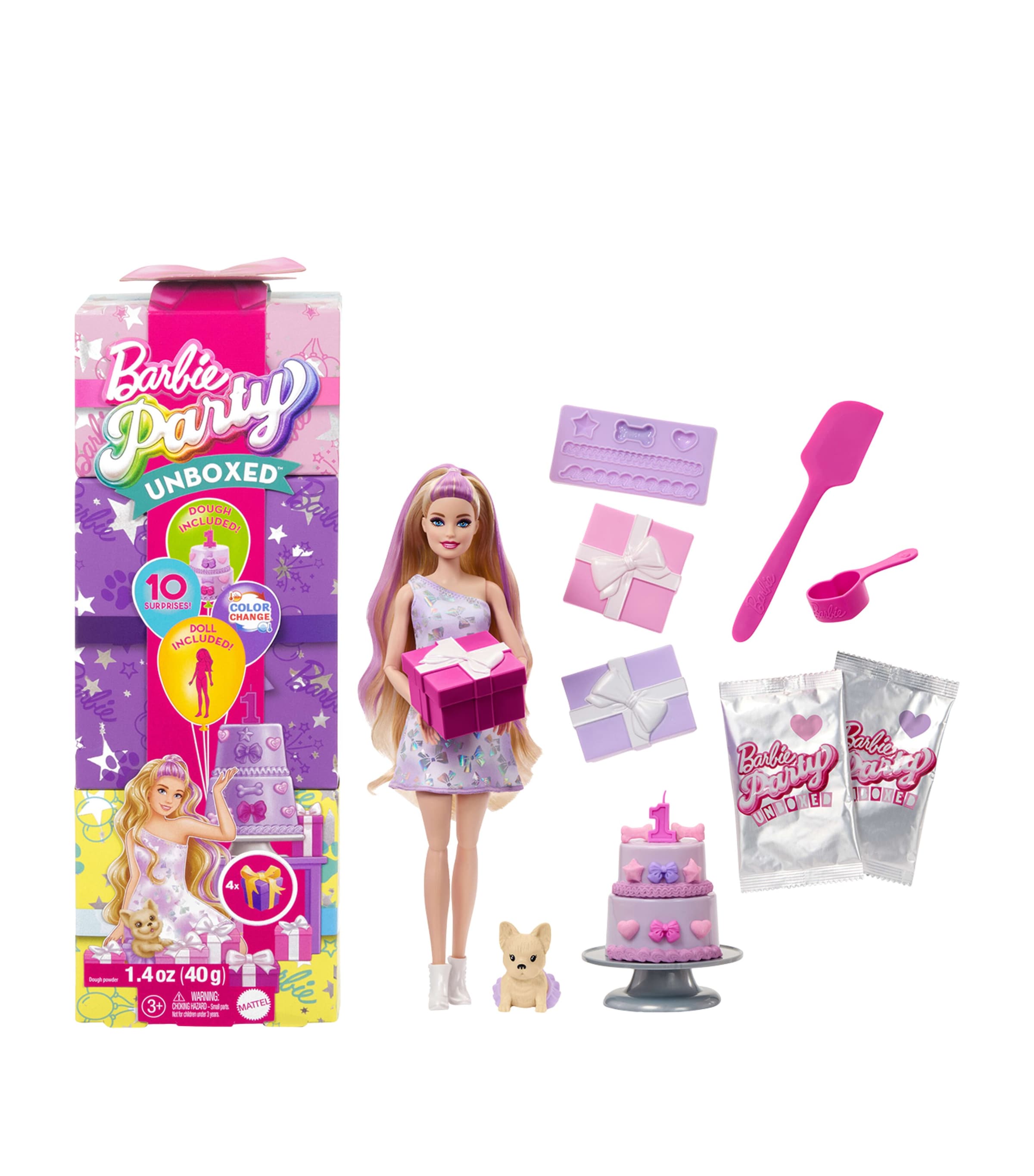Party Unboxed Pet Birthday Doll and Accessories