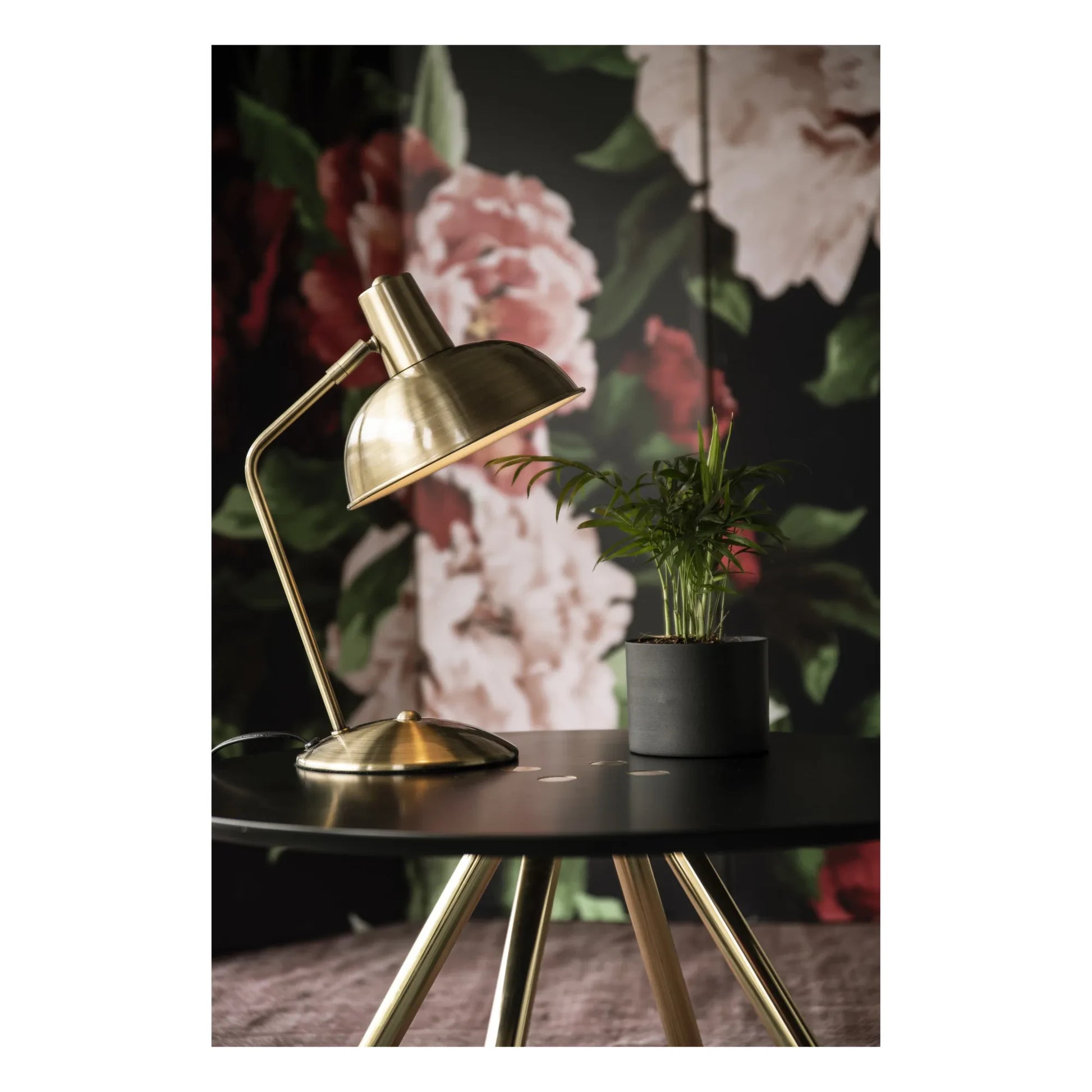 Present Time - Hood Table Lamp | Gold