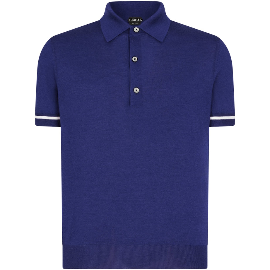 Cashmere-Silk Polo Shirt
