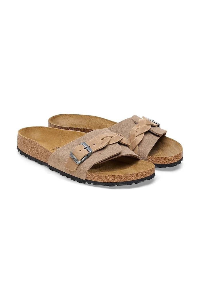 Велурени чехли Birkenstock Oita