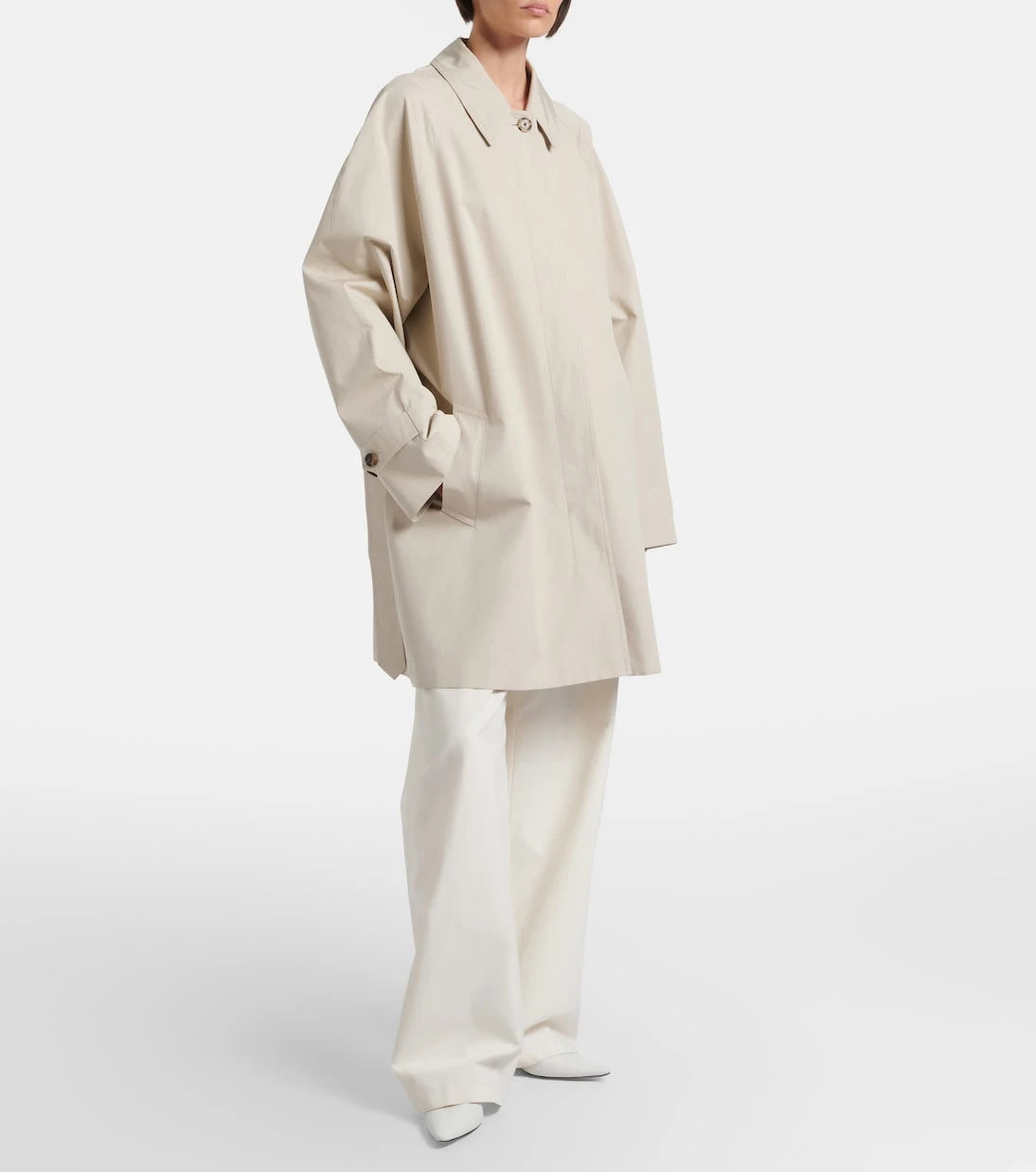 The Row - Amaya belted cotton car coat