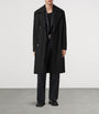 Black Wool-Blend Curran Overcoat
