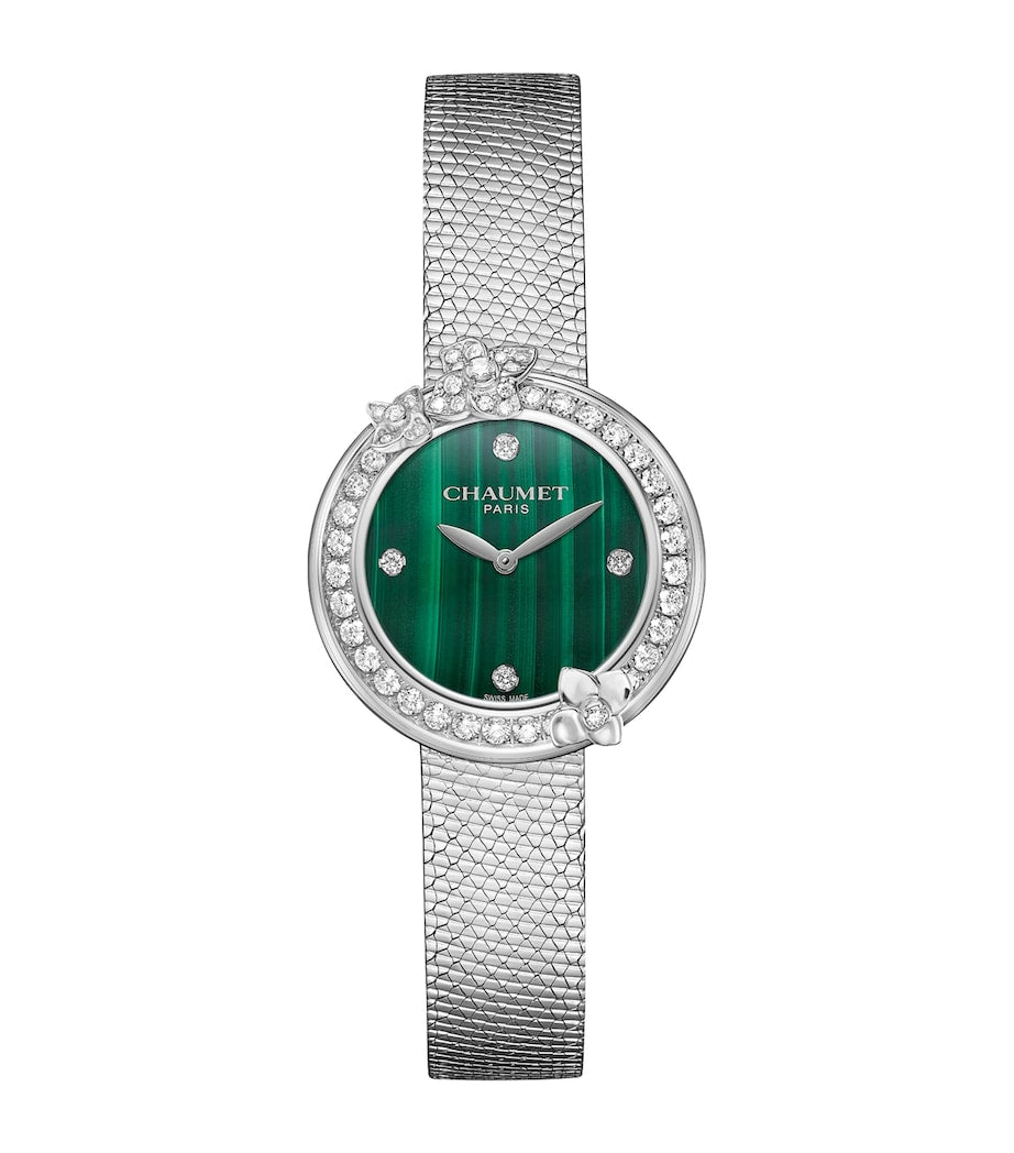 Stainless Steel and Diamond Hortensia Watch 28mm