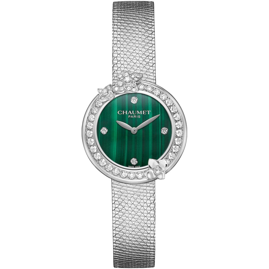 Stainless Steel and Diamond Hortensia Watch 28mm