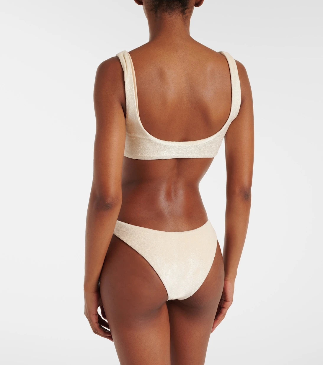 Jade Swim - Rounded Edges terry bikini top