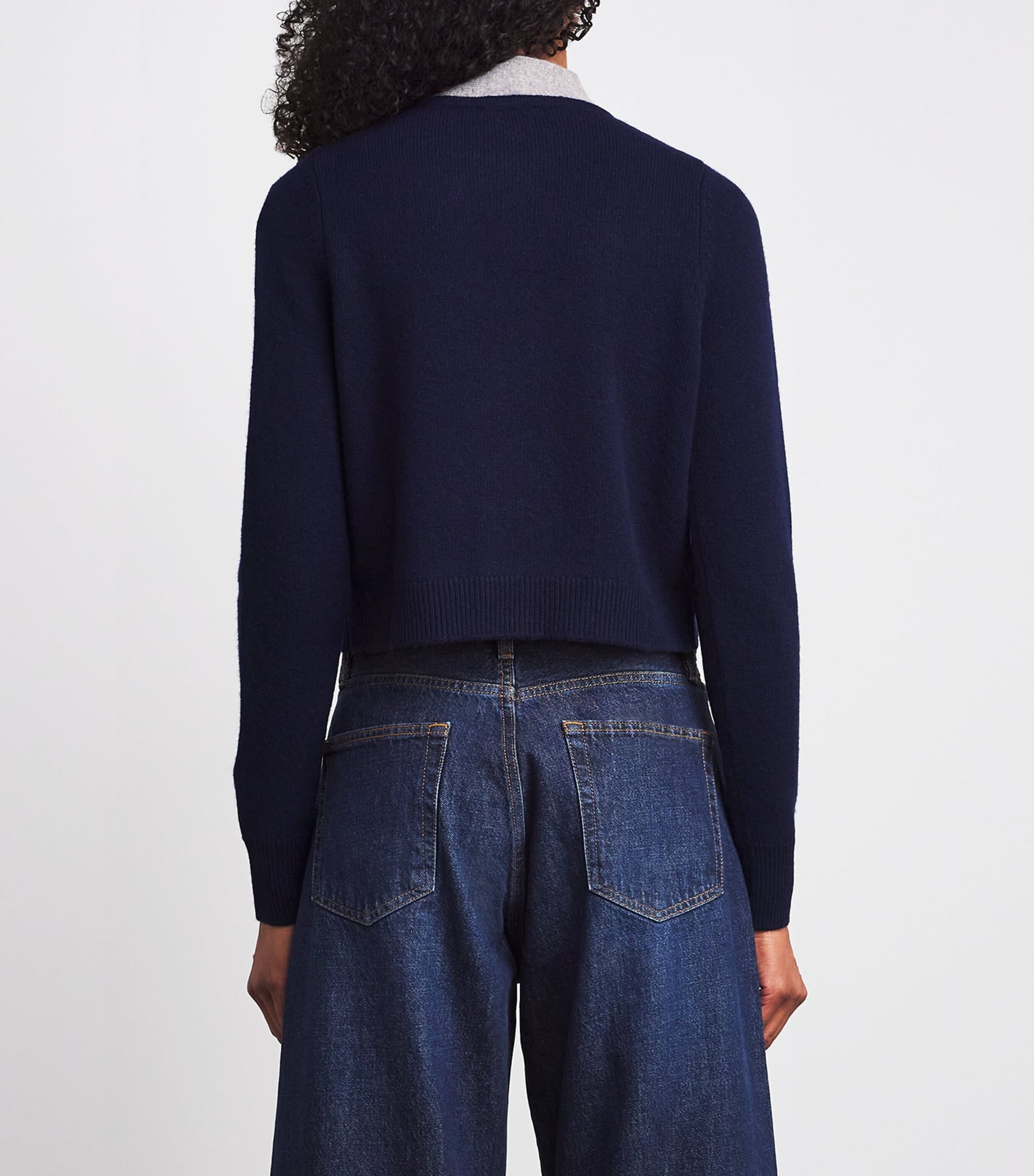 Claudie Pierlot Multi Wool-Cashmere Tie-Detail Sweater