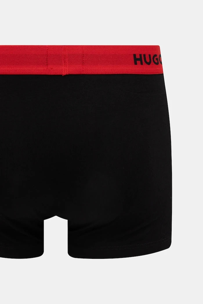 HUGO Erkek Pamuk Elastan Boxer TRUNK TRIPLET PACK 3'lü