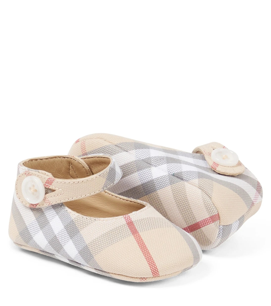 Burberry Kids - حذاء باليه Baby Burberry Check المسطح