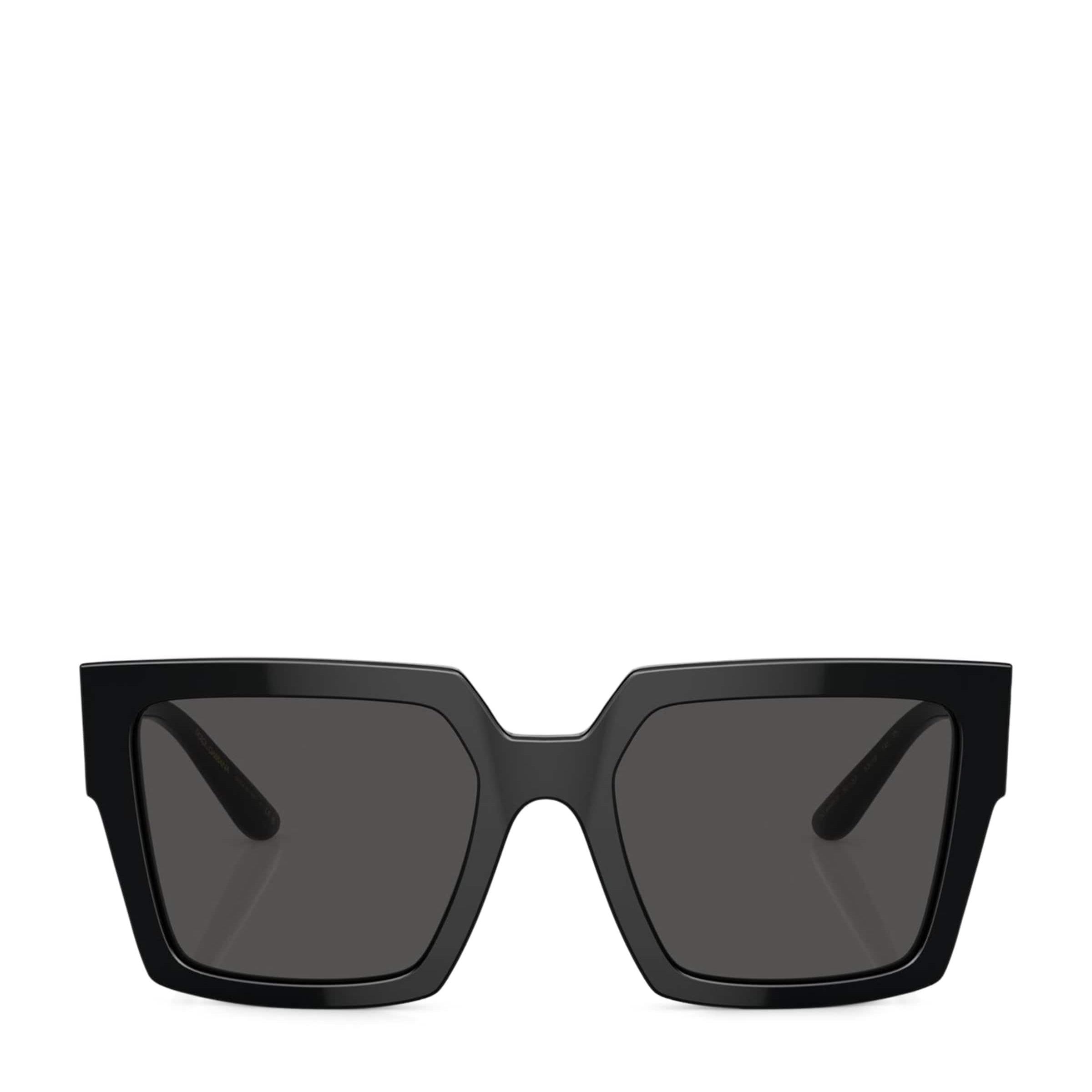 Black Square Logo Sunglasses
