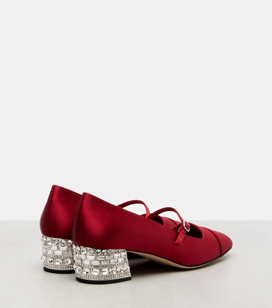 Jimmy Choo - Elisa 45 embellished satin pumps