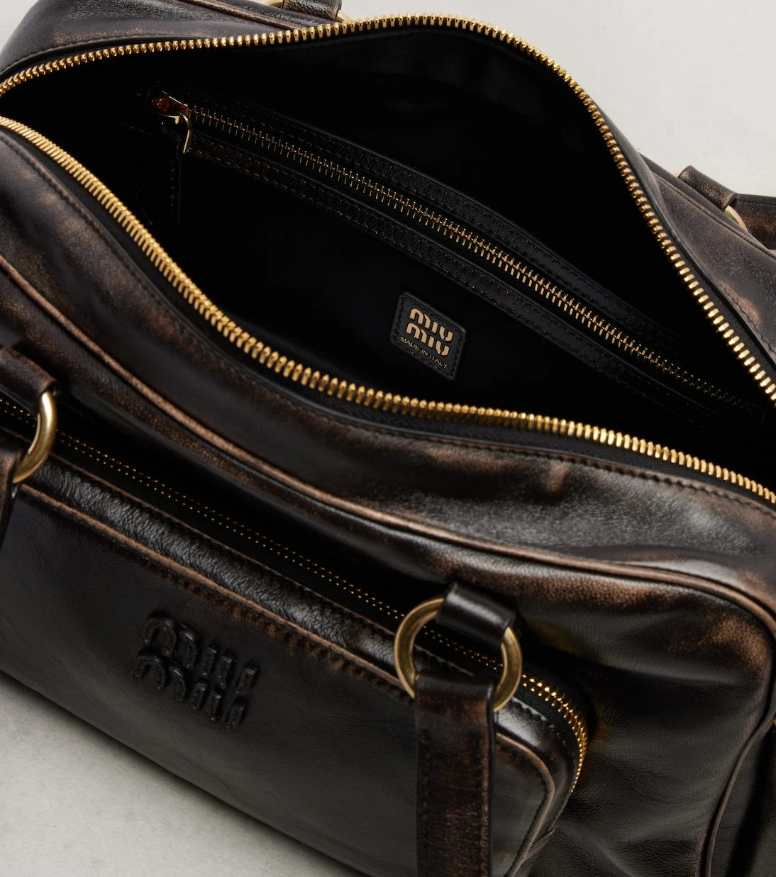 Miu Miu - Pocket leather shoulder bag