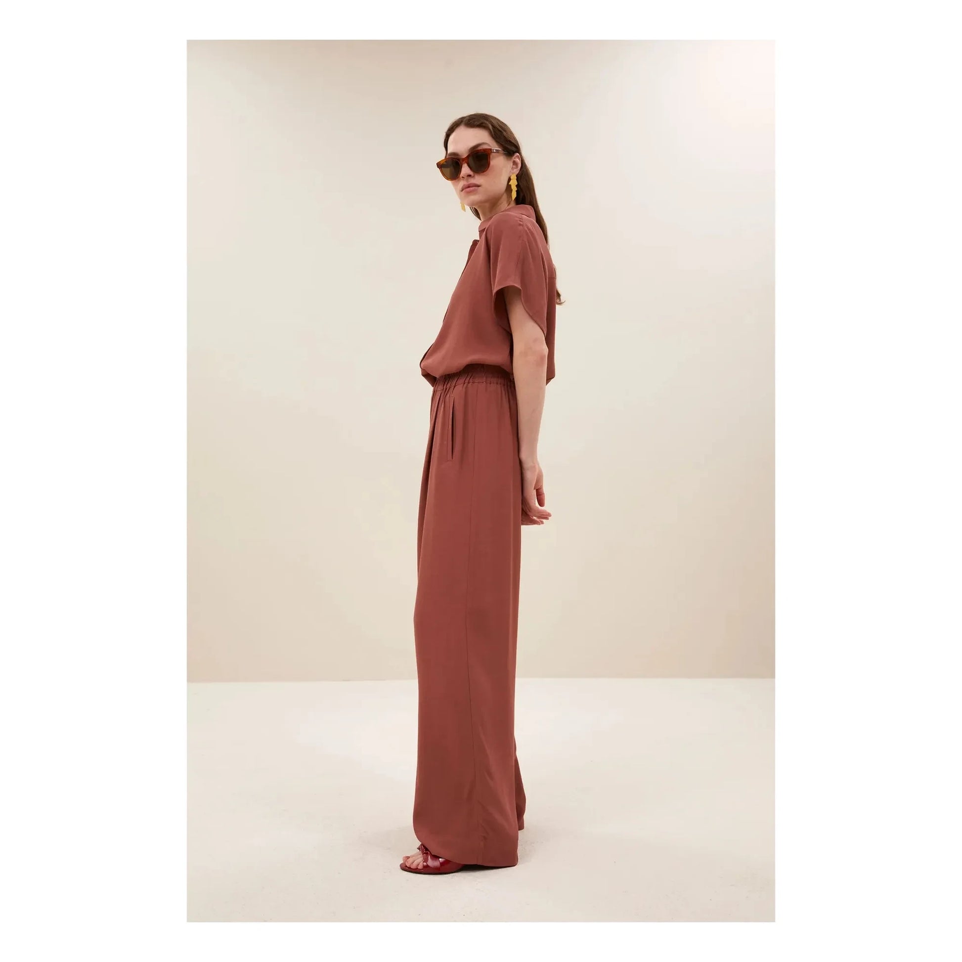 By Bar - Benji pants | Brick red