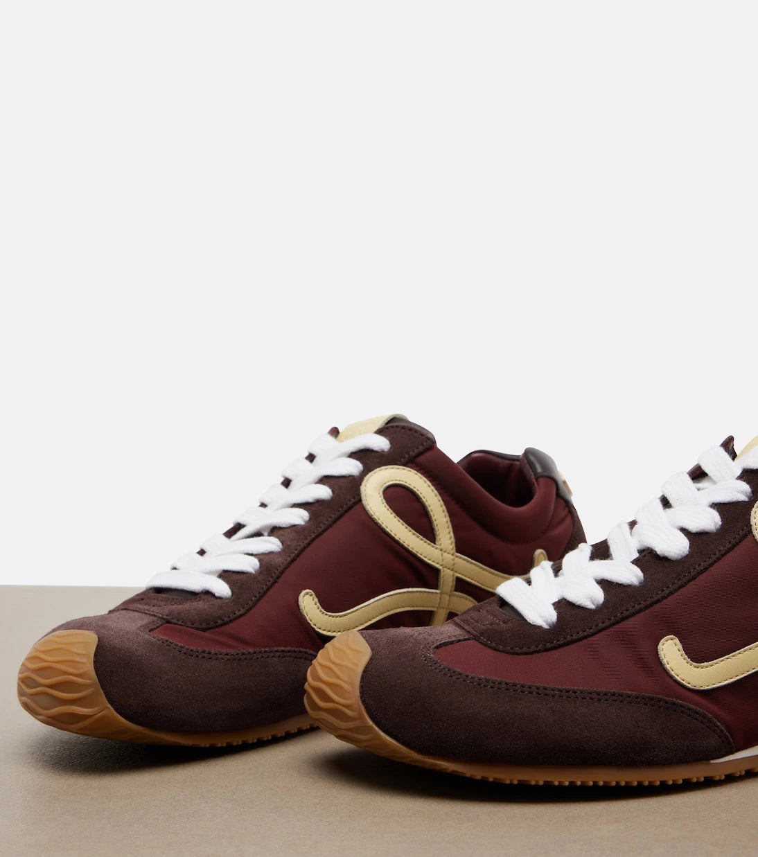 Loewe - Ballet Runner 2.0 suede-trimmed sneakers