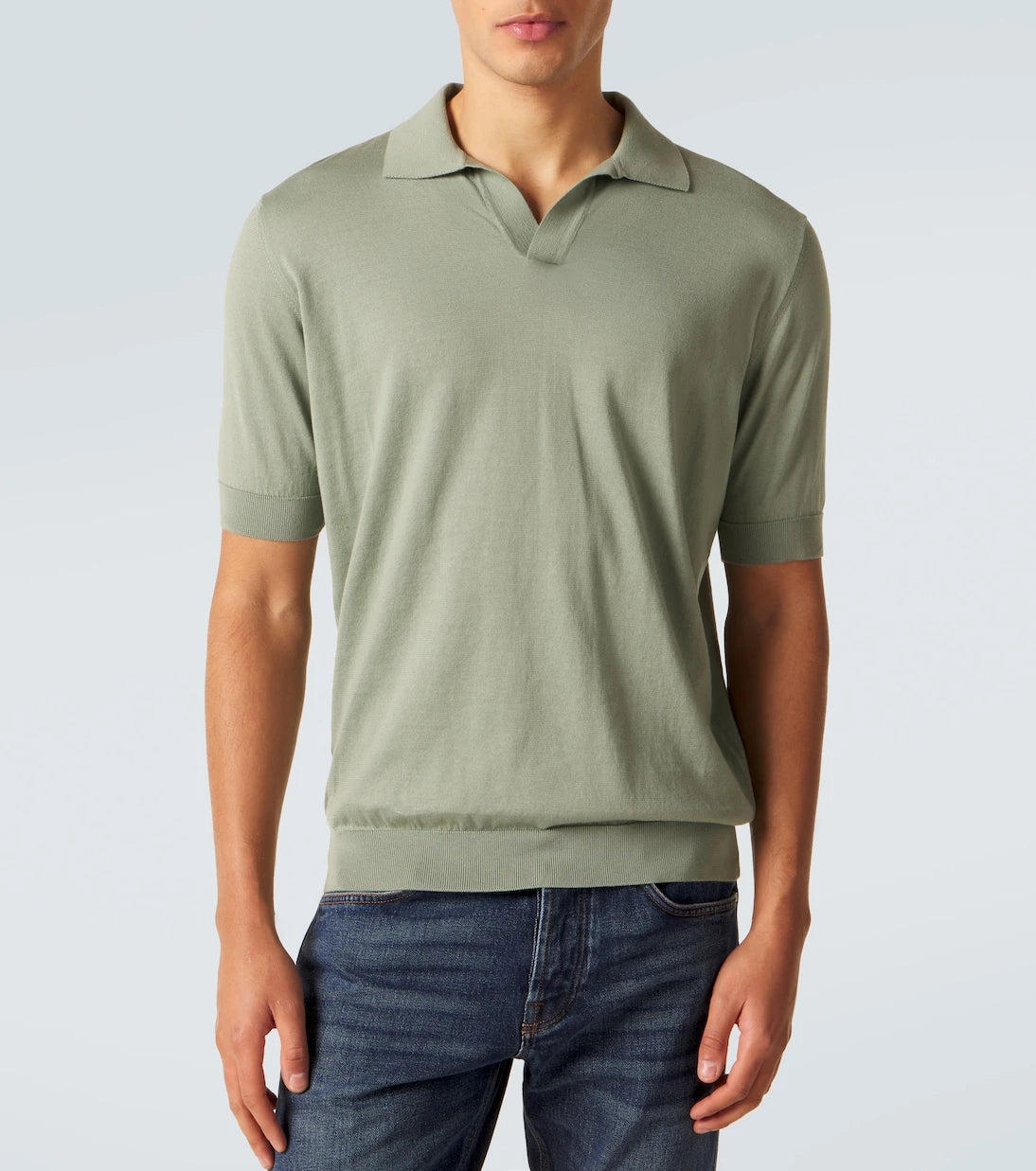 Lardini - Cotton piqué polo shirt