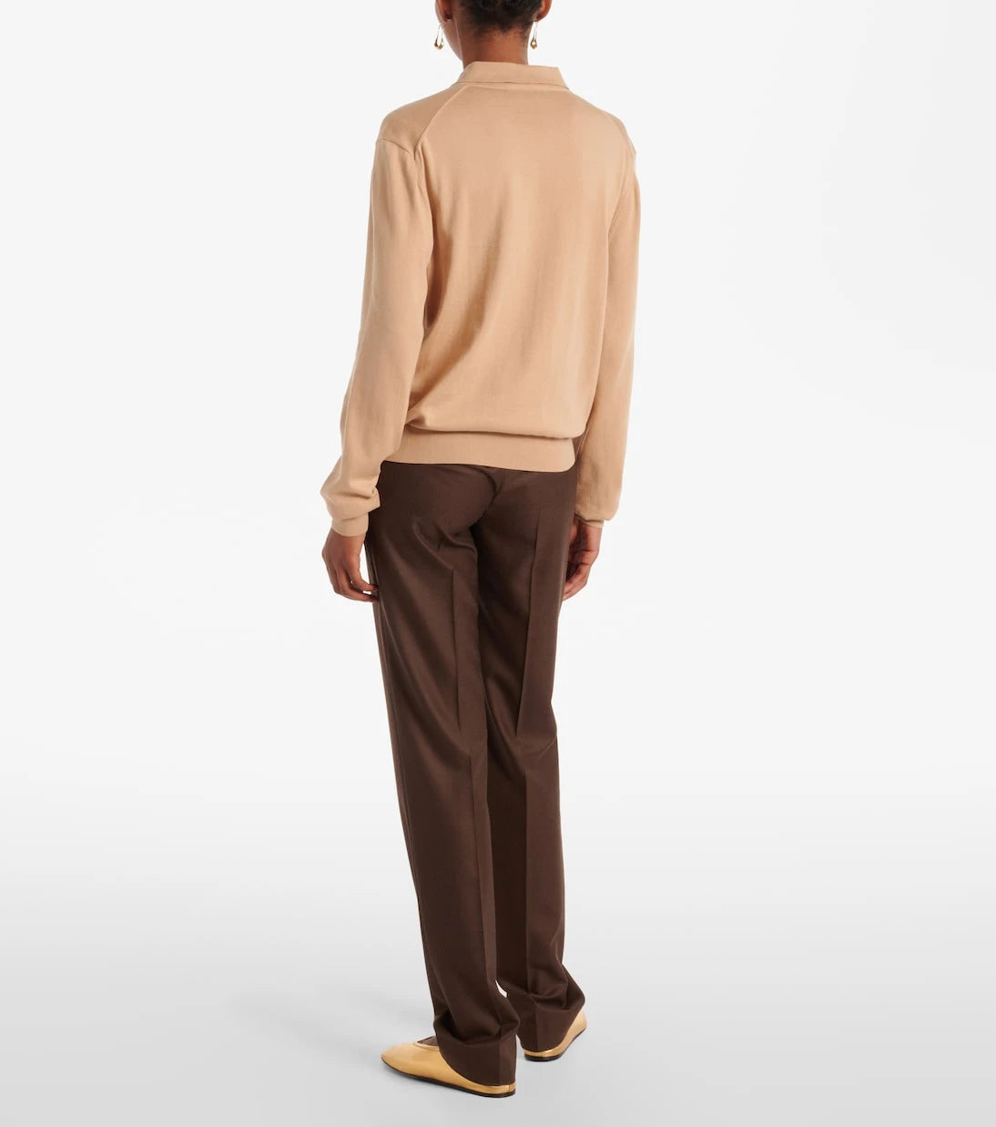Loro Piana - سترة بولو من قطن آيس ويش