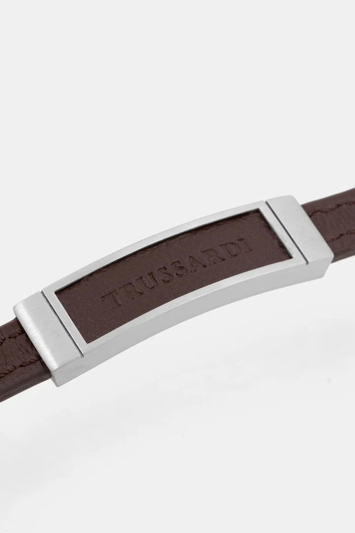 Trussardi erkek deri bileklik