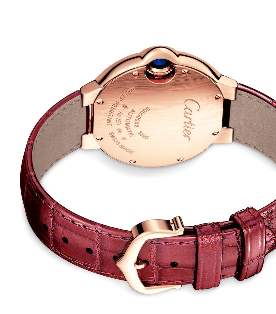 Rose Gold and Diamond Ballon Bleu de Cartier Watch 33mm