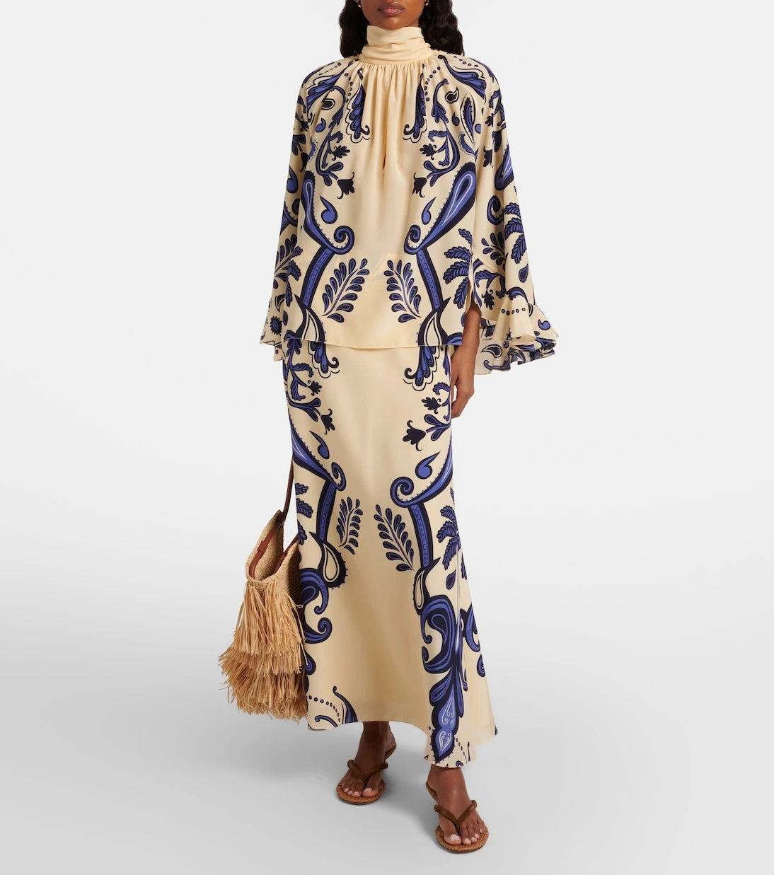 Johanna Ortiz - Paisley silk maxi skirt