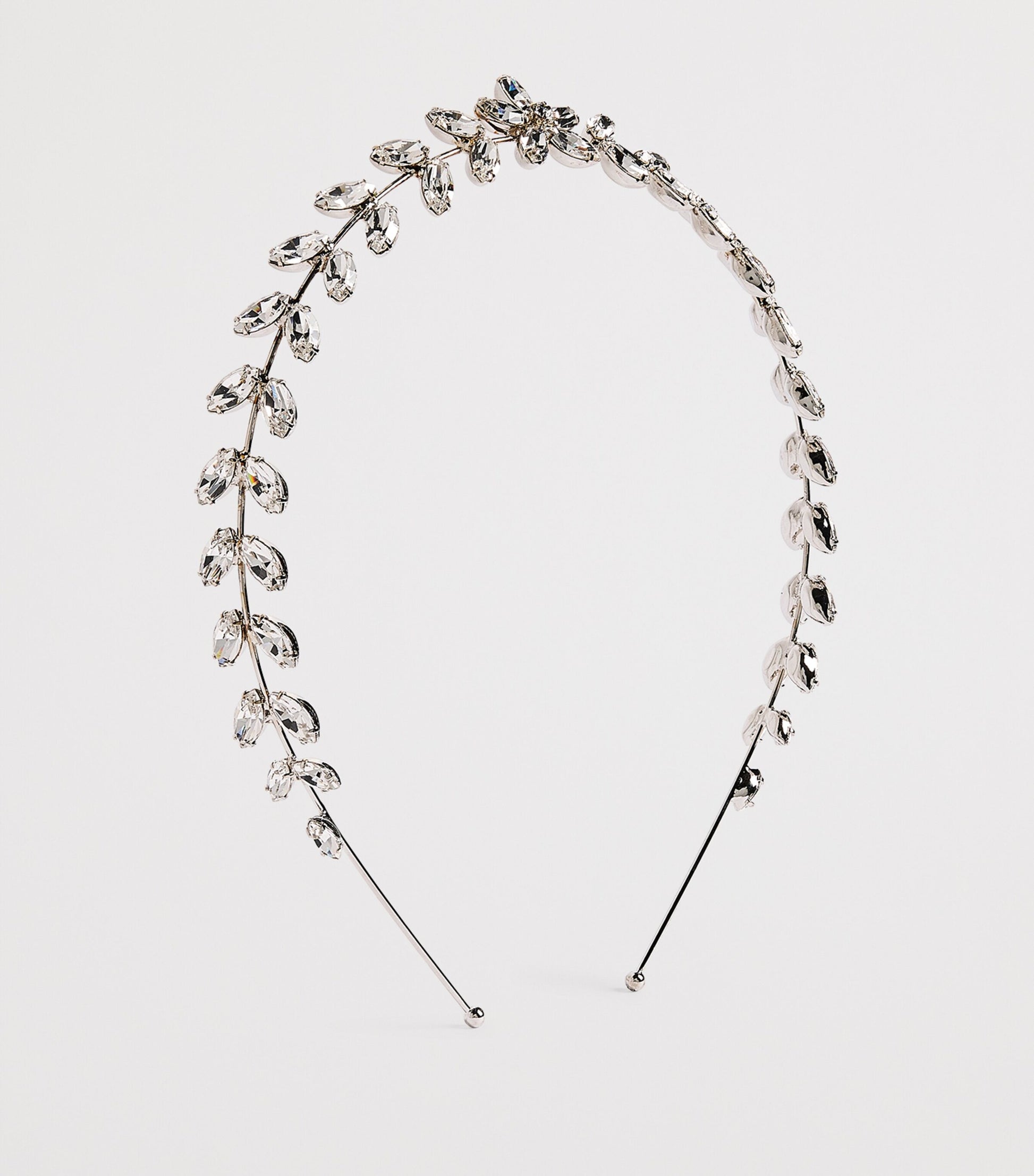 Jennifer Behr Silver Crystal-Embellished Vianca Headband