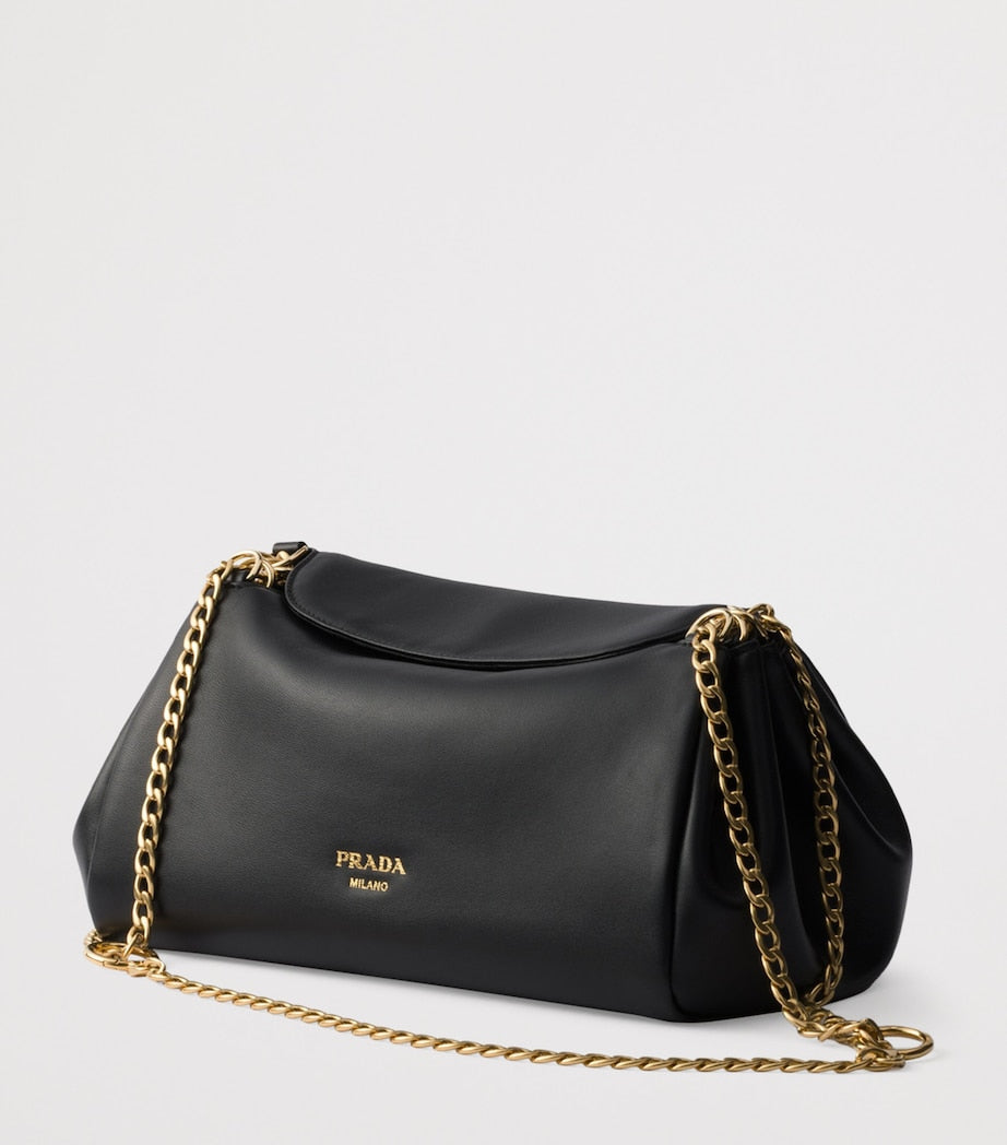 Prada Small Leather Tumulte Shoulder Bag