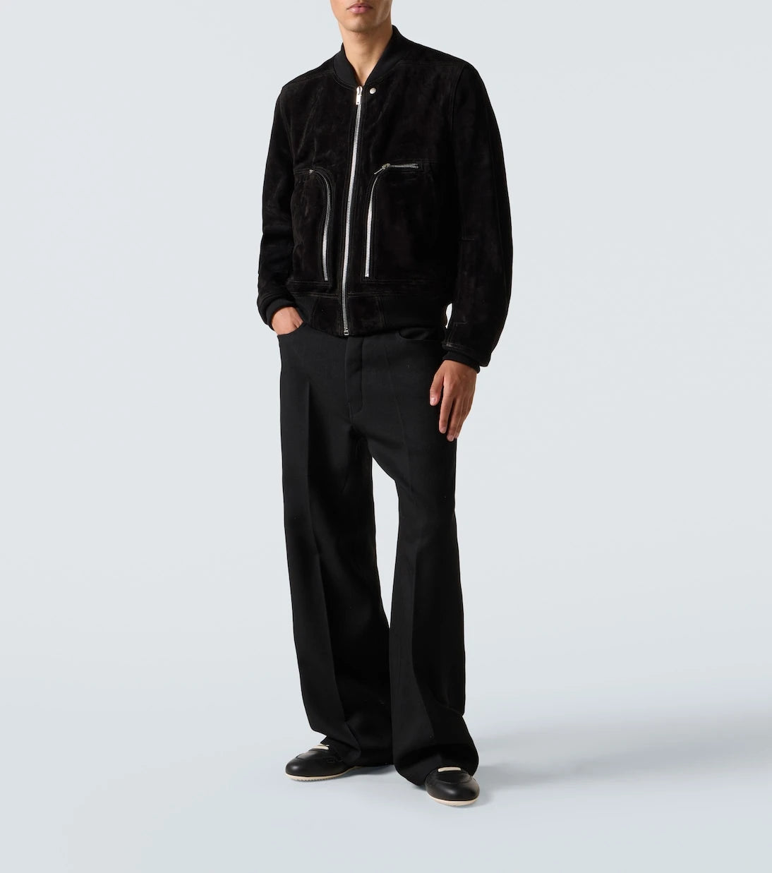 Rick Owens - Minimal leather sneakers