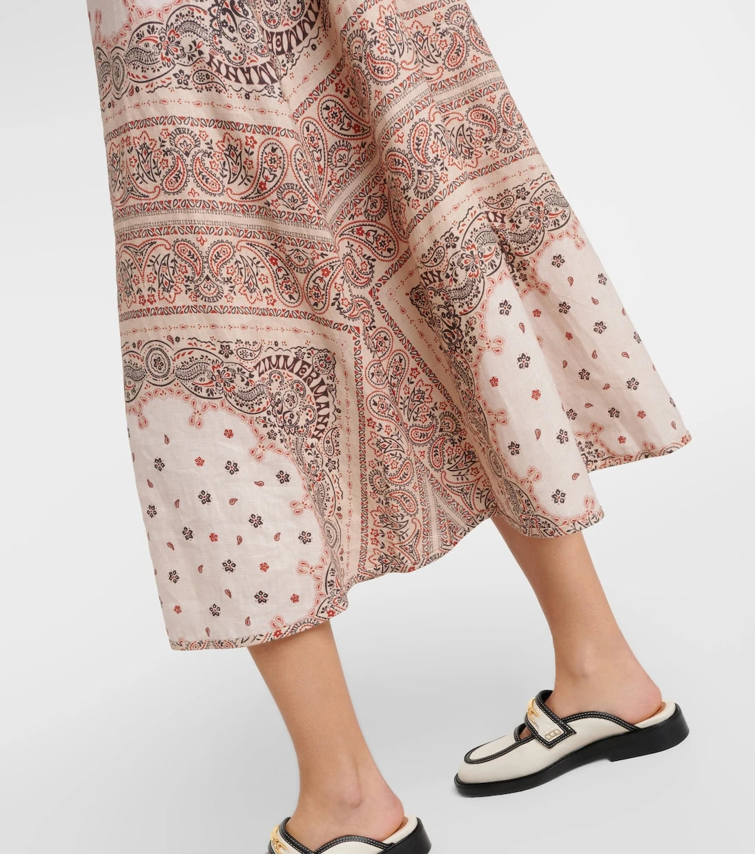 Zimmermann - Day bandana linen midi dress