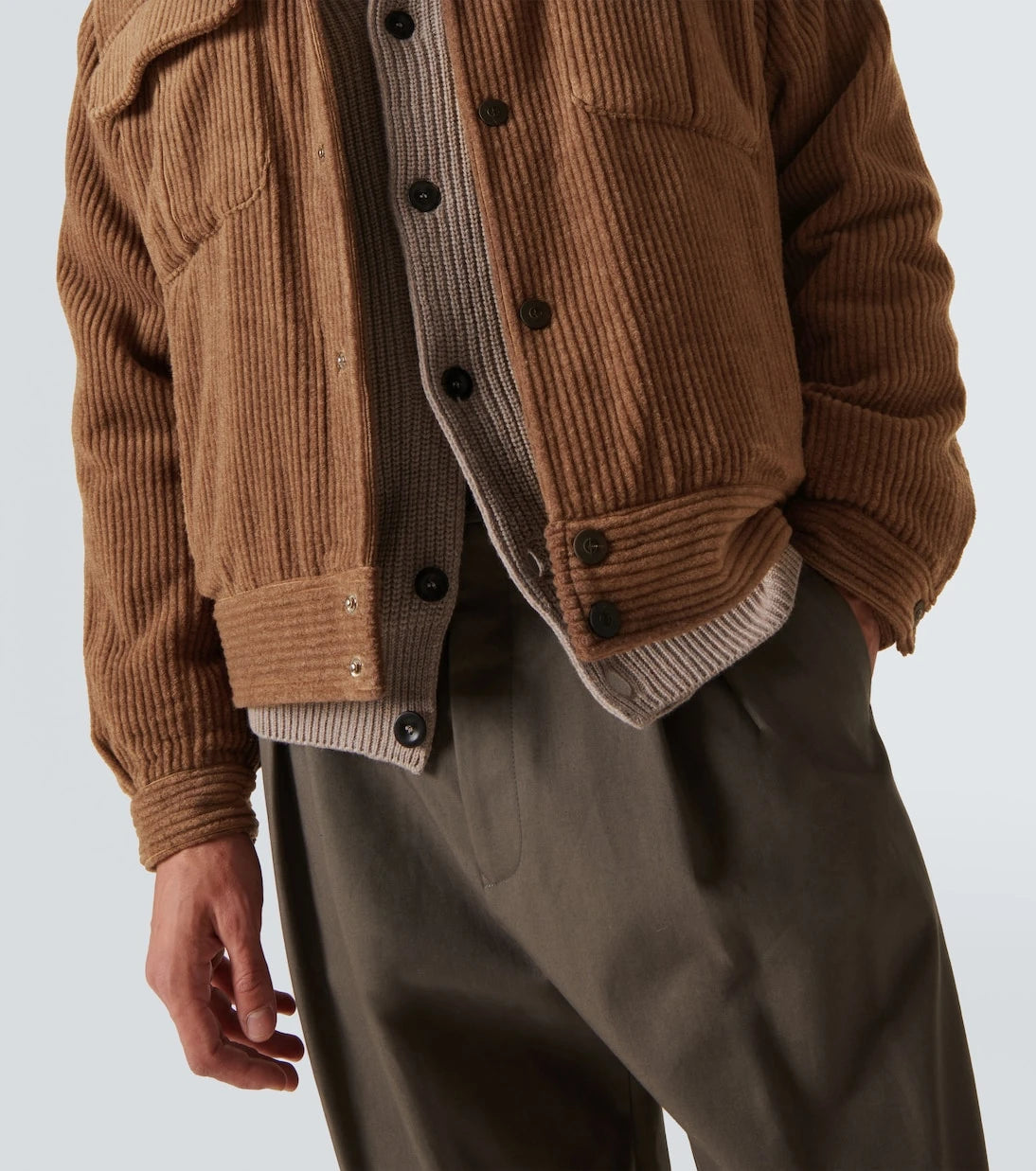 Giorgio Armani - Wool and cashmere velvet blouson