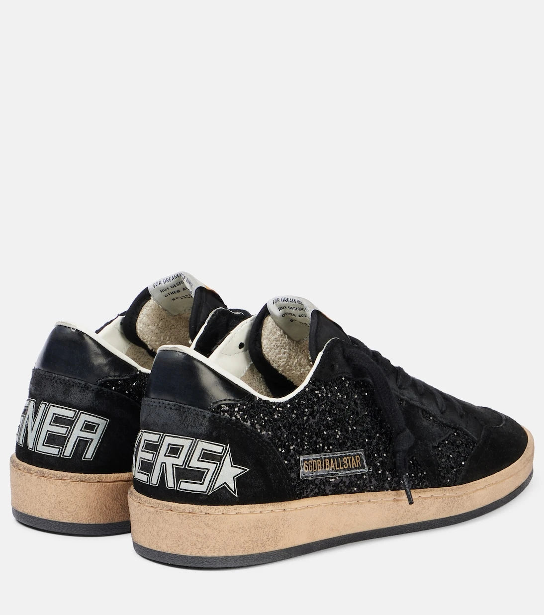 Golden Goose - حذاء سنيكرز Ball Star مزين بالجلد المدبوغ
