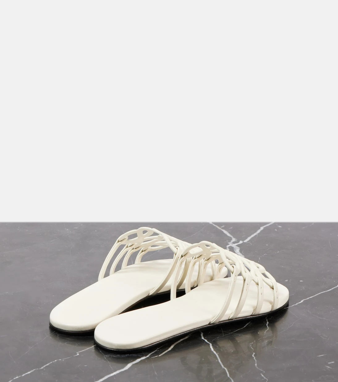 Loewe - Petal Anagram leather slides