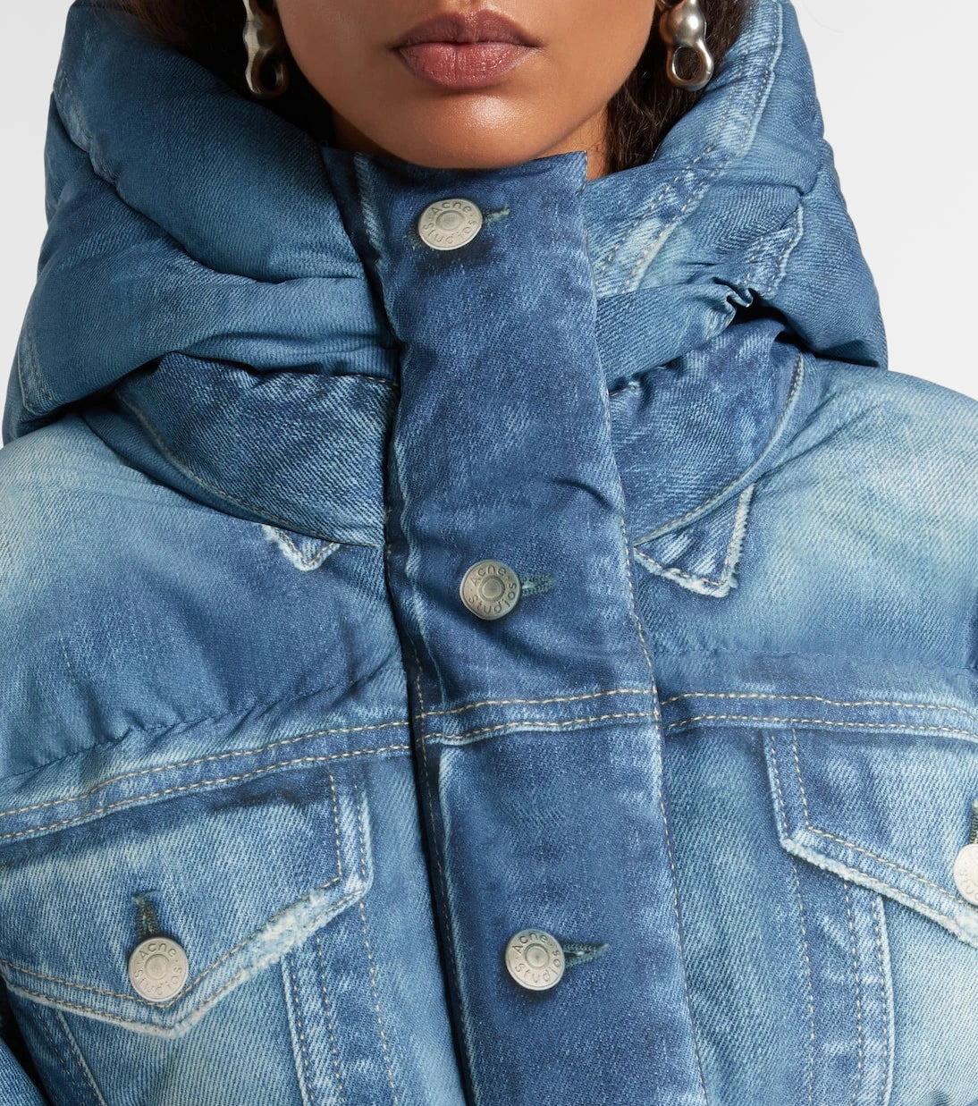 Acne Studios - Trompe-l’oeil kuş tüyü ceket