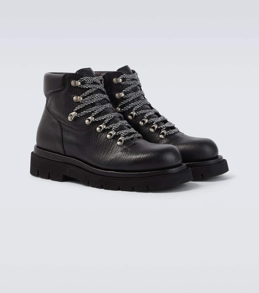 Bottega Veneta - Lug leather lace-up boots