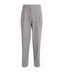 Wool-Blend Pleated Trousers