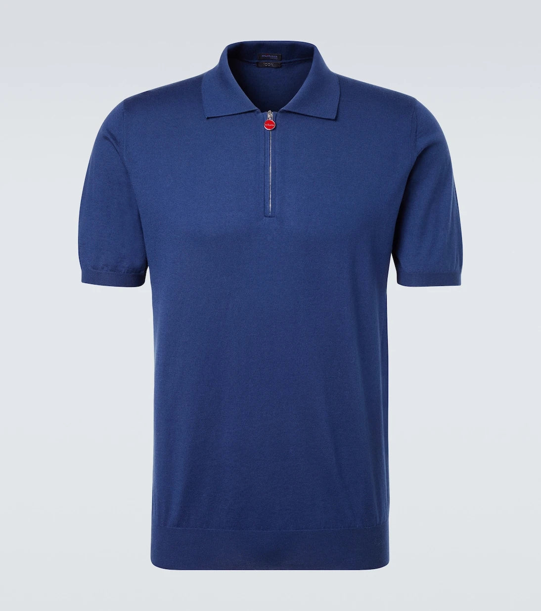 Kiton - Cotton half-zip polo shirt