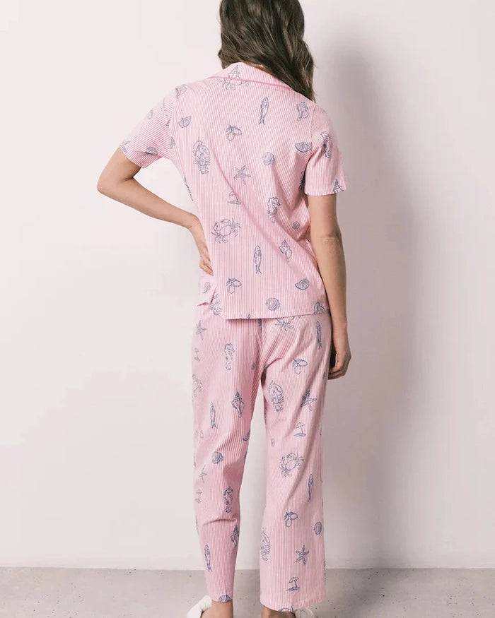 women'secret kadın pamuklu iki parçalı pijama