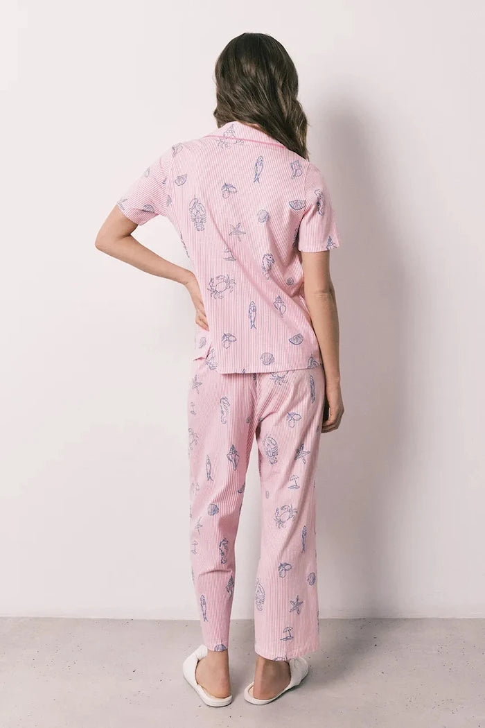 women'secret kadın pamuklu iki parçalı pijama