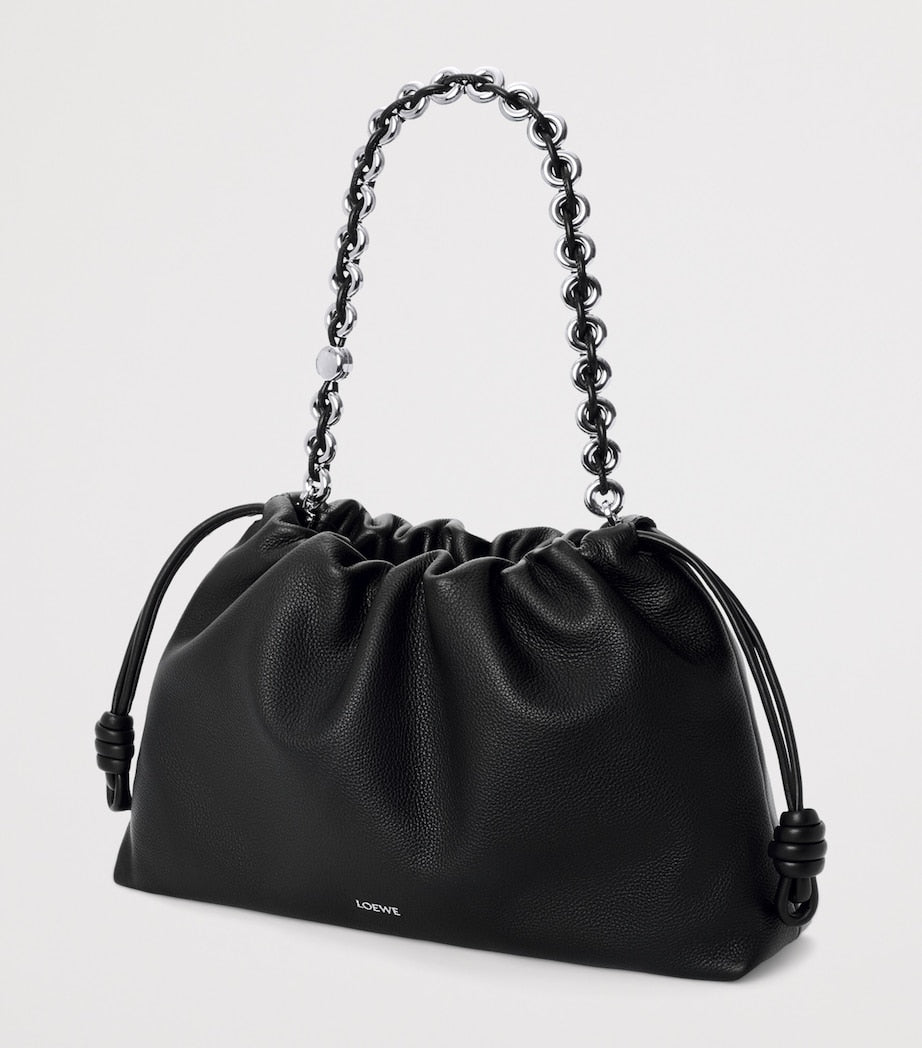 Large Leather Flamenco Shoulder Bag