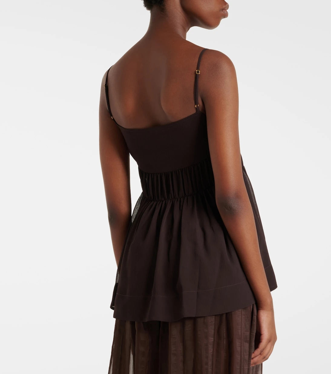 Xu Zhi - Sequined chiffon top
