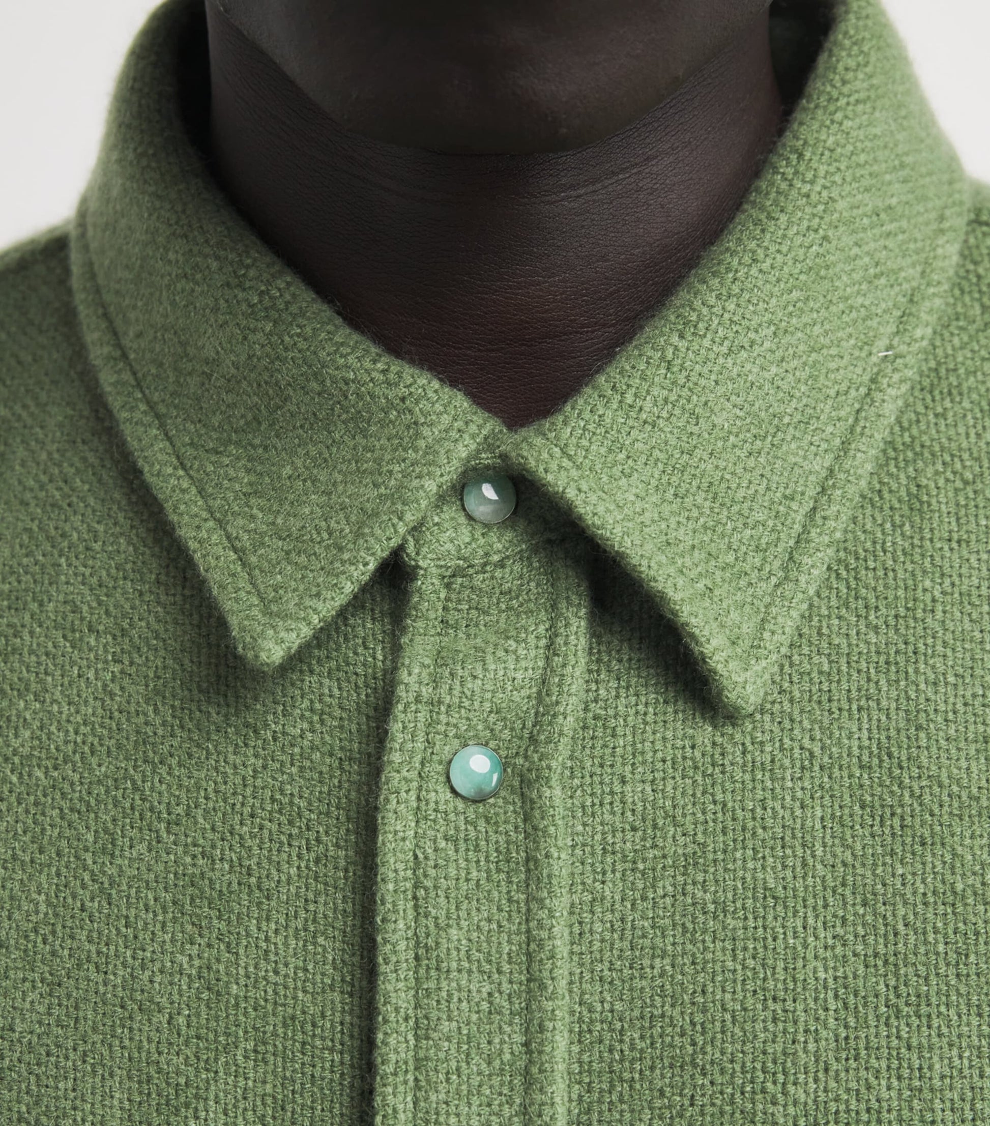 Unisex Cashmere and Emerald Willow Green Shirt