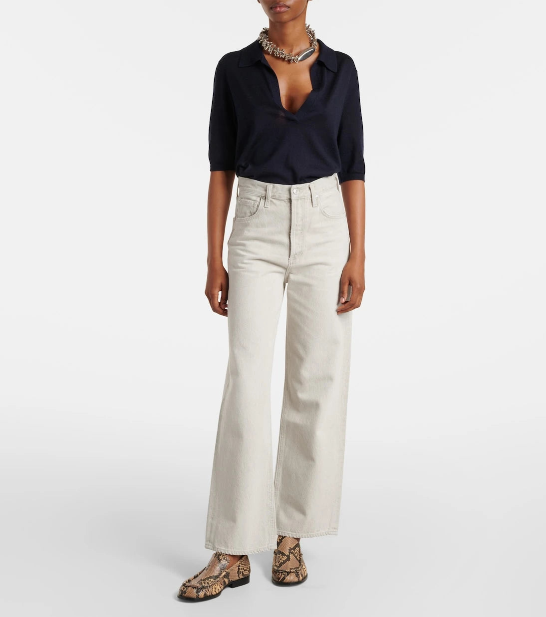 Agolde - Ren high-rise wide-leg jeans